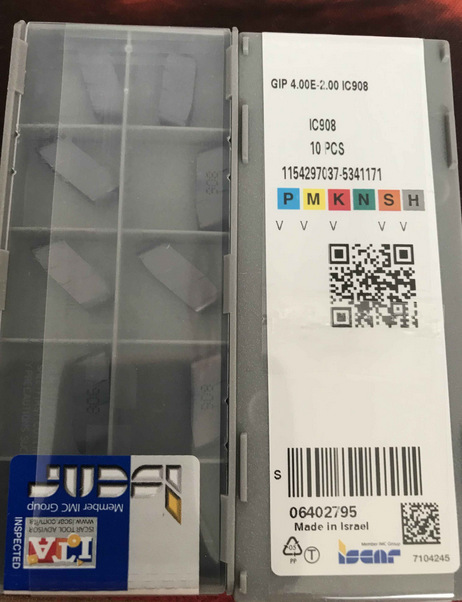 イスカル　カットグリップ　チップ　ＧＩＰ−Ｅ　ＩＣ２０　　GIP 3.00E-0.40　IC20　162-3893 イスカル カットグリップ チップ GIF-E IC20 □▽111-1751 GIF 4.00E